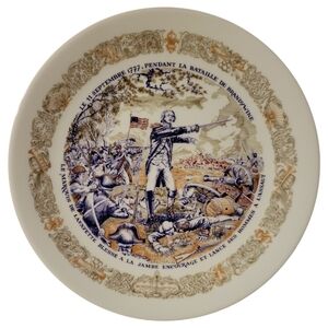 Vtg 74 Lafayette Legacy Battle Of Brandywine D’Arceau Limoges Porcelain Plate
